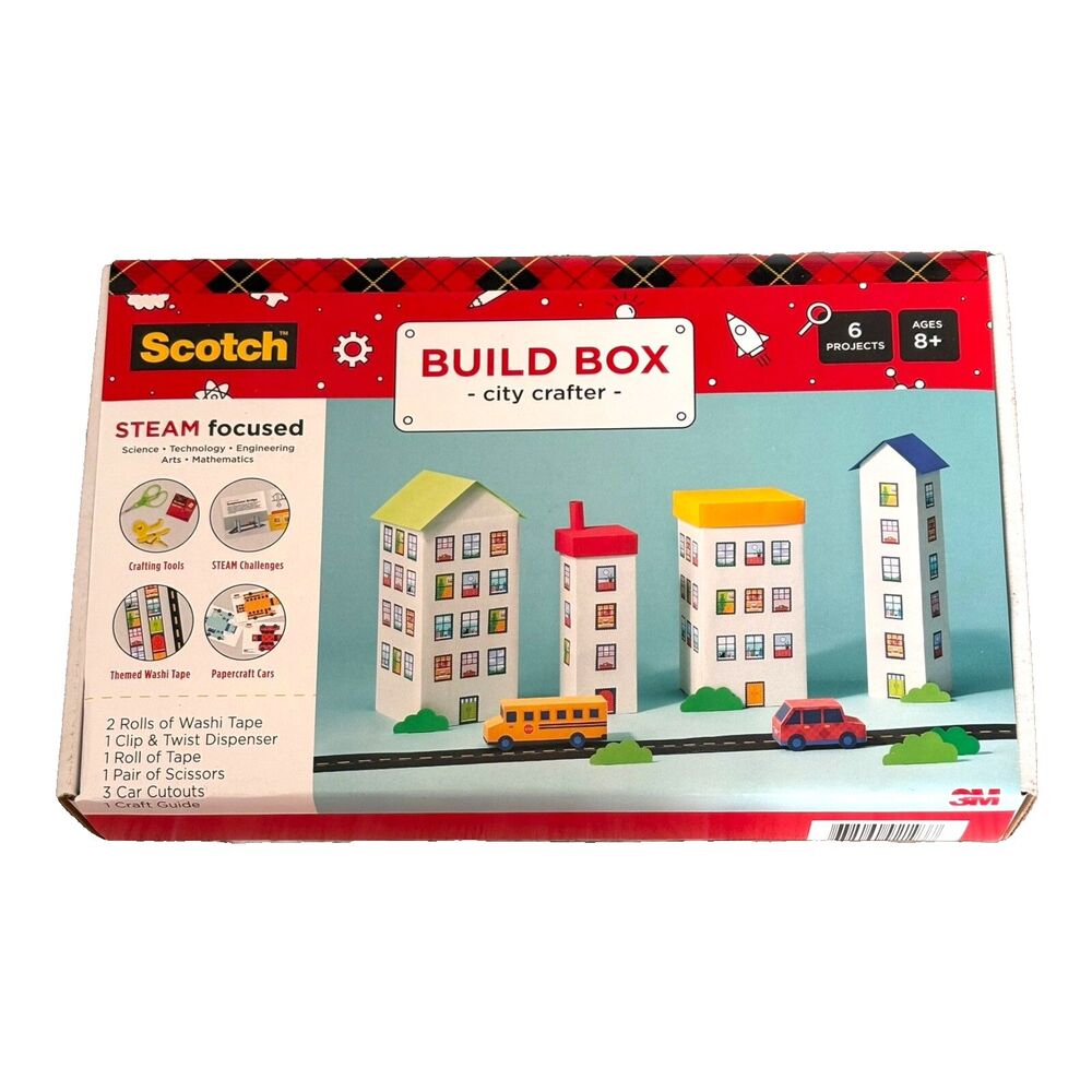 Scotch Steam Focused Build Box City Crafter Kit Vehicles, Learning Gift Age 8+